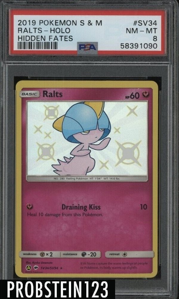 shiny ralts pokemon card Pokemon - Ralts SV34/SV94 - Hidden Fates Shiny Vault main image 0