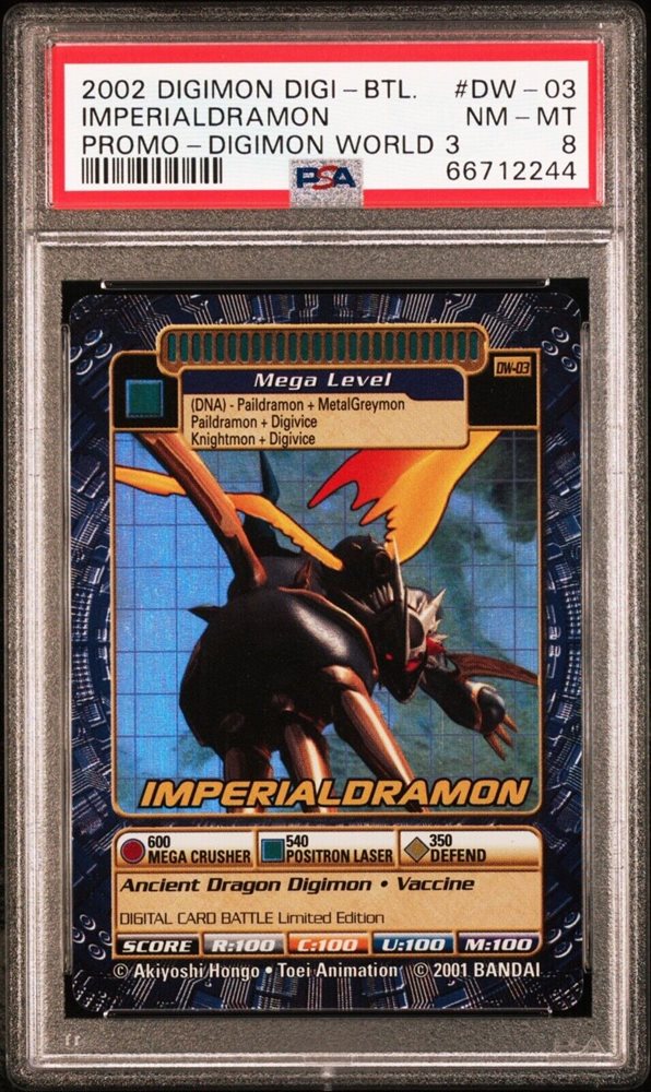 Digimon Imperialdramon DW03 Digimon World 3 Promo Digi battle Card 2002 shop Non-seal