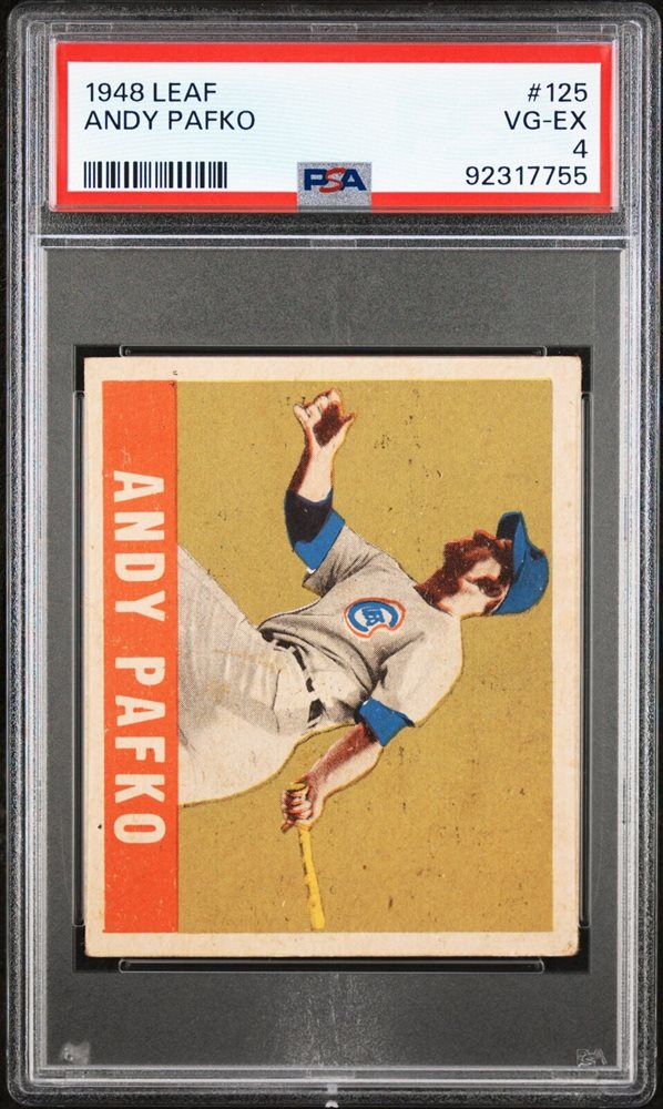 ゲームセンター・ゲームカード ANDY PAFKO 1956 TOPPS #312 PSA 8(OC) Auction Prices Realized Baseball Cards 1948 LEAF Andy Pafko