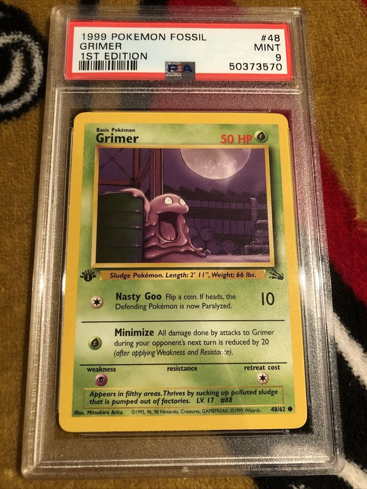 pokemon card grimer 2003 Pokemon Aquapolis #79 Grimer PSA 9