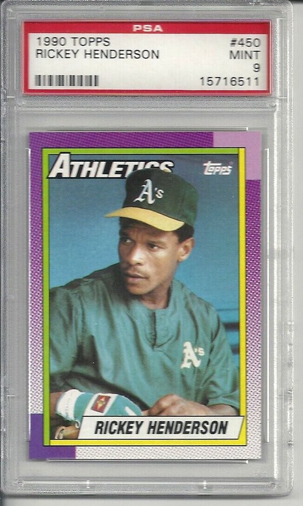 Rickey Henderson Baseball Cards Worth Money By The Numbers Vintage 