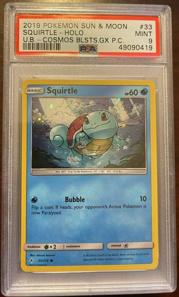 squirtle holographic card Charizard 14/181 Cracked Ice Holo Pokemon Card Near Mint