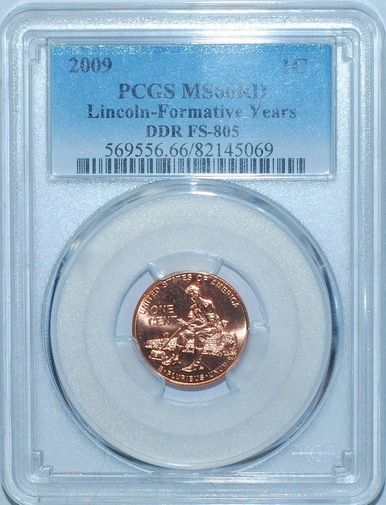 2009 PCGS MS66RD Red FS-805 DDR Double Doubled Die Reverse Lincoln