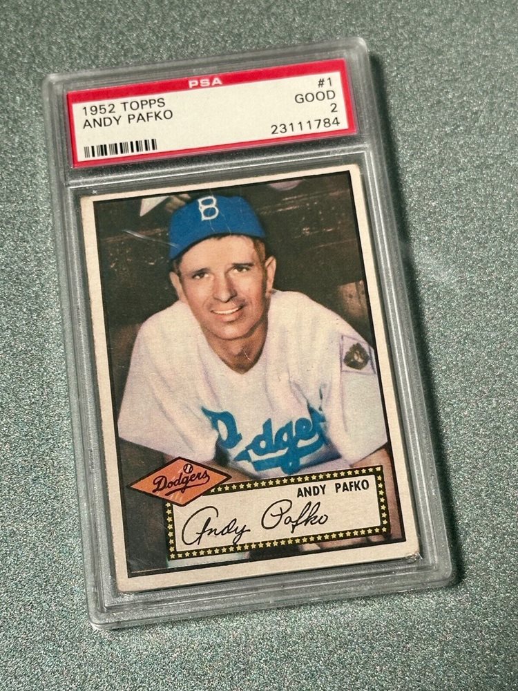 ANDY PAFKO 1956 TOPPS #312 PSA 8(OC)
