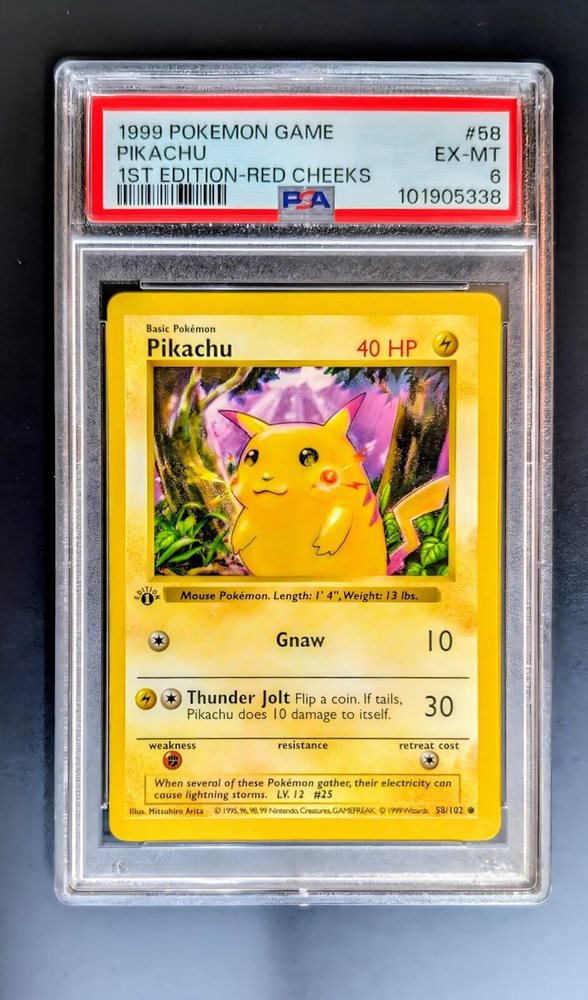 first edition pikachu card value Charizard Pokemon Card Holographic Credit Card Holographic Credit Card Skin  – Anime Town Creations main image 0