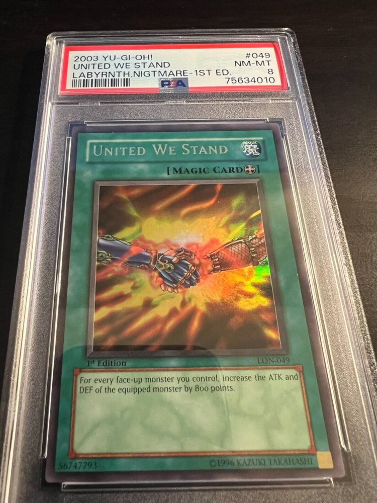 Auction Prices Realized Tcg Cards 2003 YU-GI-OH! LON-LABYRINTH OF NIGHTMARE United  We Stand