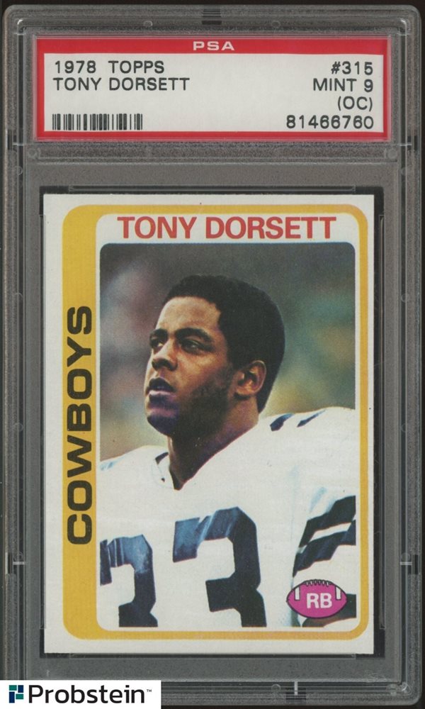 Auction Prices Realized Football Cards 1978 TOPPS Tony Dorsett