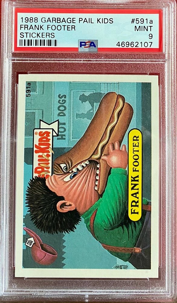 1988 Topps Garbage Pail Kids Original Series 15 #591a Frank Footer front