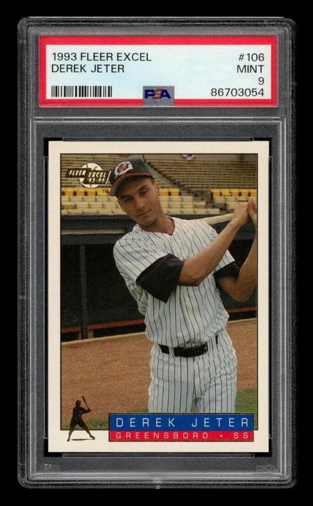 1993 デレク・ジータ　psa7 Derek Jeter RC 1993 Topps 1992 Draft Pick Card # 98 PSA 7 NM