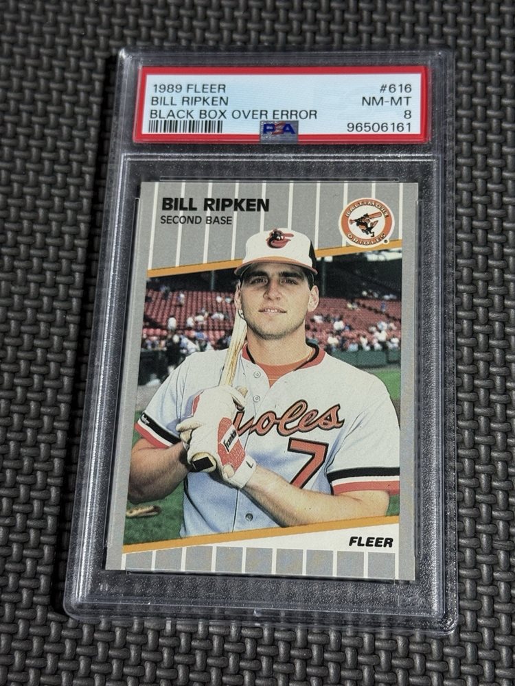 1989 Fleer - Billy Ripken #616 Black Box on Bat Knob | Achetez sur