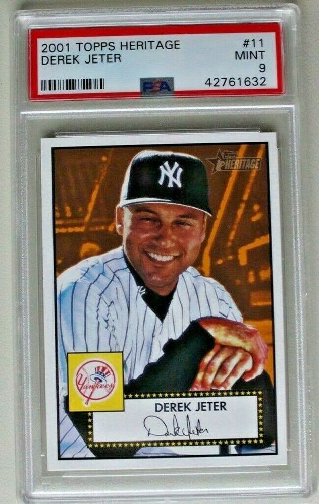 Auction Prices Realized Baseball Cards 2001 Topps Heritage Derek Jeter
