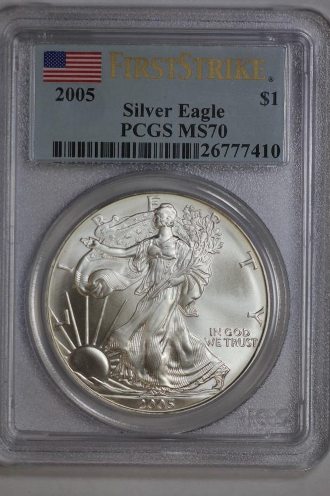 2019 $1 American Silver Eagle PCGS MS70 Liberty Coin Act Label