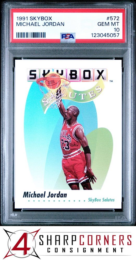 [お盆セール] 1991 Skybox マイケル ジョーダン PSA-10 1991-92 Skybox #572 Michael Jordan PSA 10 Graded Basketball Card