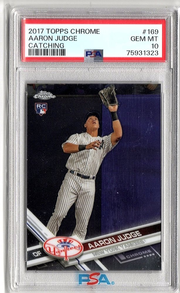 ゲームセンター・ゲームカード 2017 Topps Chrome Aaron Judge RC PSA PSA 10 Topps Chrome Aaron Judge Rookie Autograph : r