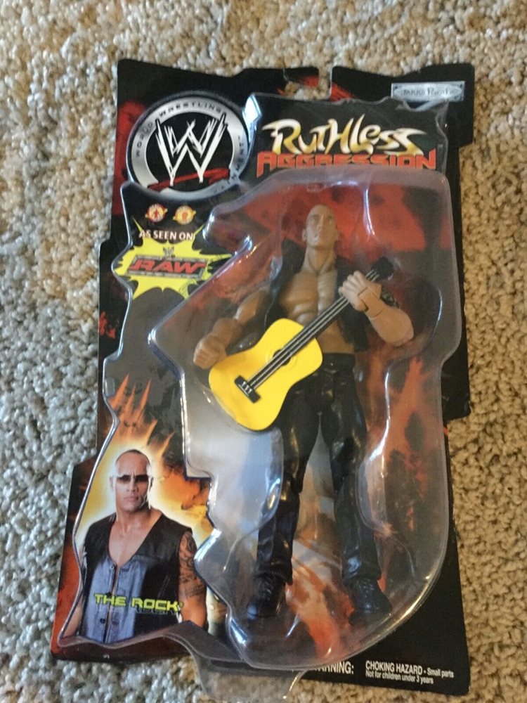 WWE Ruthless Aggression Series 4 The Rock 2003 Jakks Pa