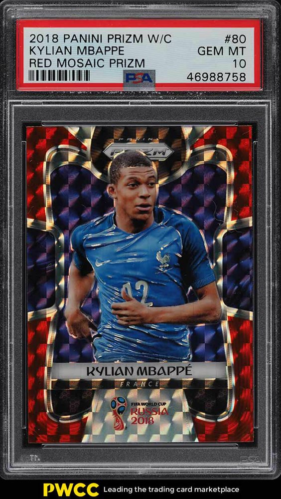 2018 PANINI PRIZM MBAPPE エムバペ RC PSA10 2018 Panini Prizm World Cup Mojo Kylian Mbappe ROOKIE #80 PSA 10