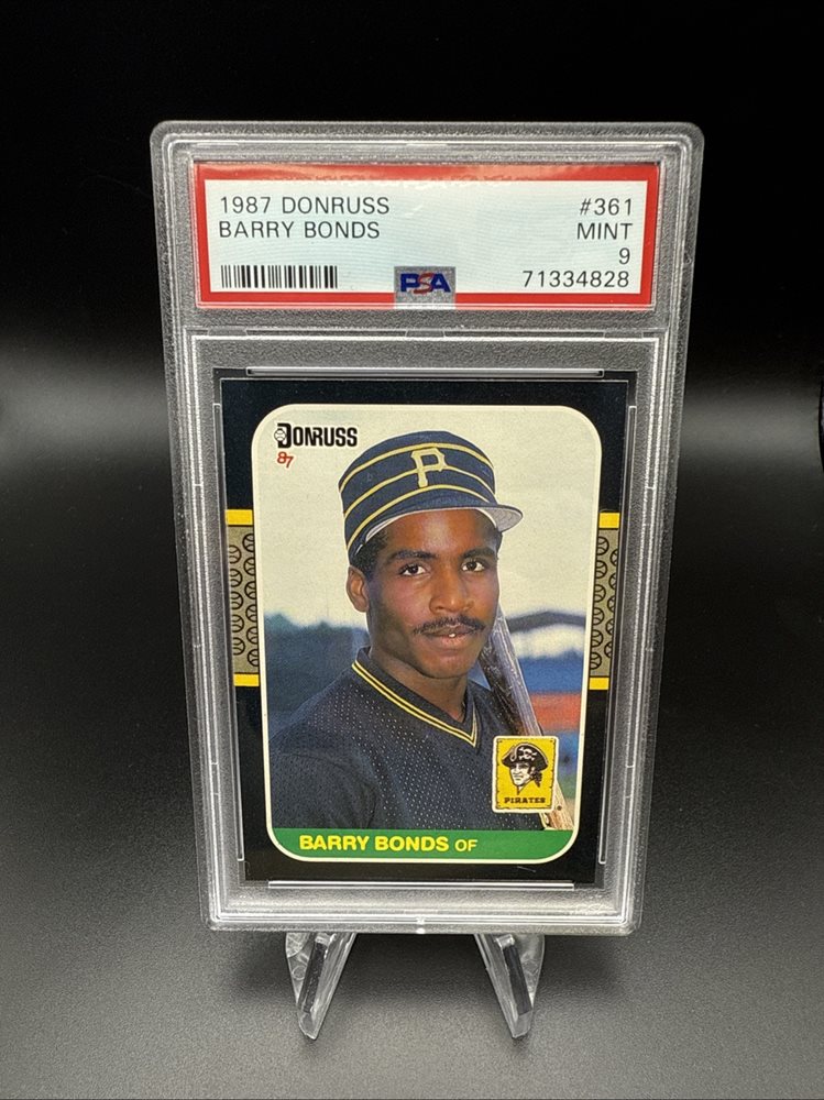 PSA9 美品　バリー・ボンズ　1987 DONRUSS　ルーキーカード Amazon.com: Barry Bonds Rookie Card 1987 Donruss #361 PSA 9