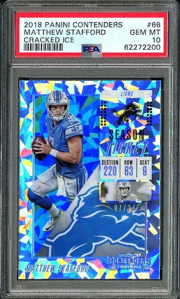 Matthew Staford サインカード　スタフォード Matthew Stafford Los Angeles Rams Autographed 2022 Panini Elements