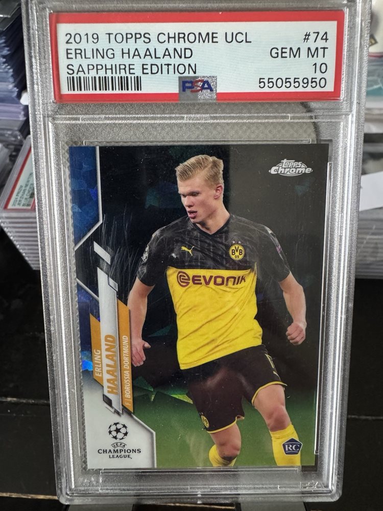 その他 2019 topps now ERLING HAALAND psa10 ERLING HAALAND 2019 TOPPS CHROME BUNDESLIGA ROOKIE CARD #72