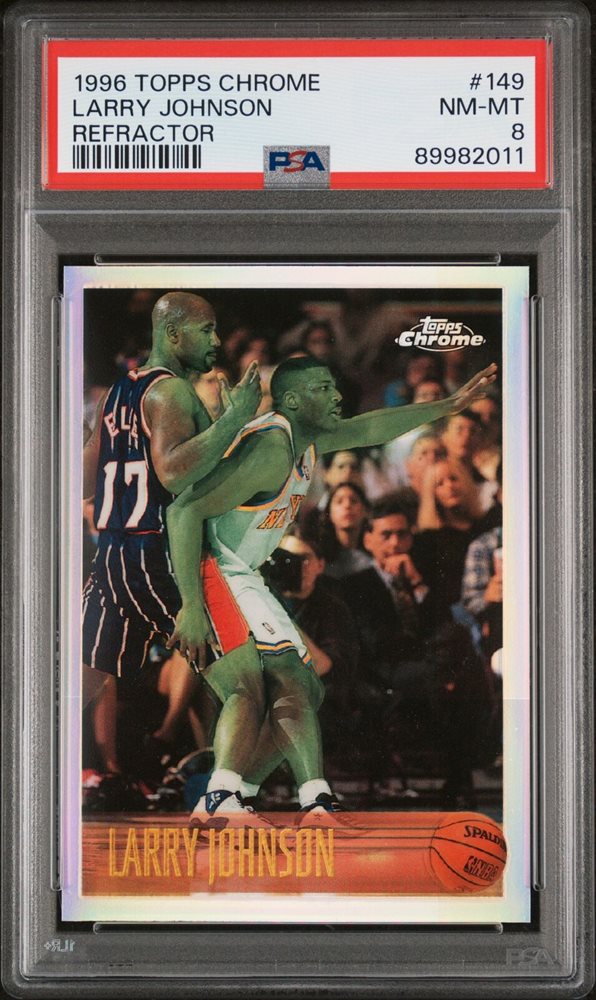 Larry Johnson Hornets サインカード （Larry Johnson Charlotte 