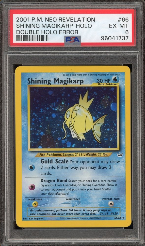 pokemon shining magikarp card eBay Auction Item 286080084063 TCG Cards 2001 Neo Revelation Lx2 / None / 1 GOLD Shining Magikarp metal collector's