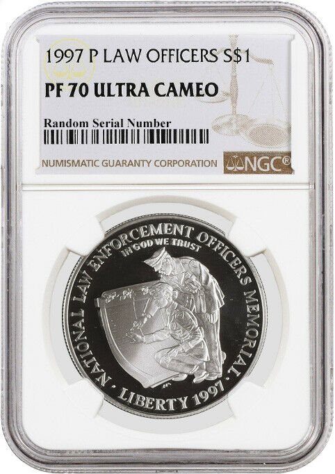 1991 P $1 Korean War Memorial Commemorative Silver Dollar NGC PF69 UC