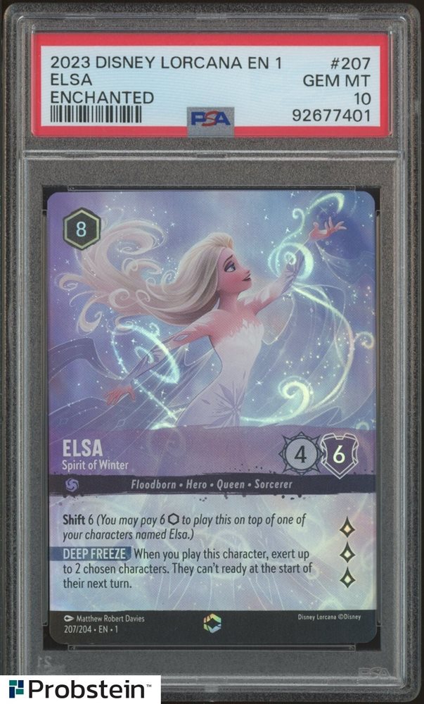 PSA10】ディズニー ロルカナ エルサ 冬の精霊 エンチャンテッド