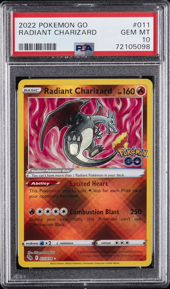 Auction Prices Realized Tcg Cards 2022 POKEMON GO Radiant Charizard