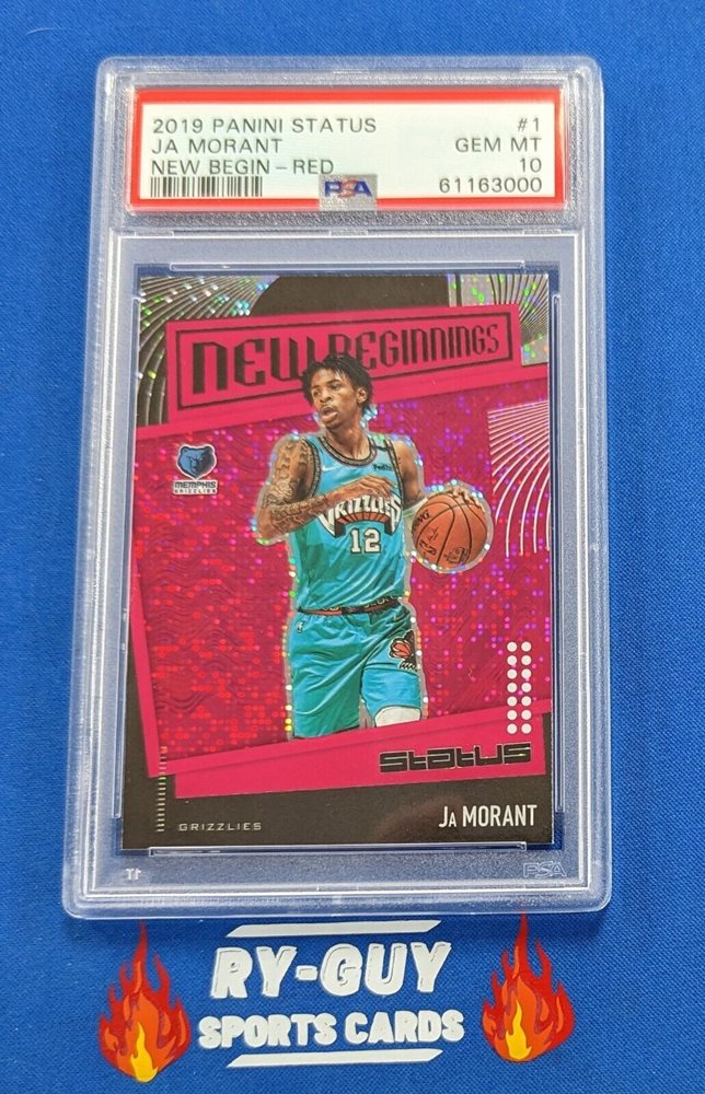 その他 ja morant new beginnings /49 gem mint 10 5 JA MORANT GRIZZLIES 2019 STATUS NEW BEGINNINGS RC PSA GEM
