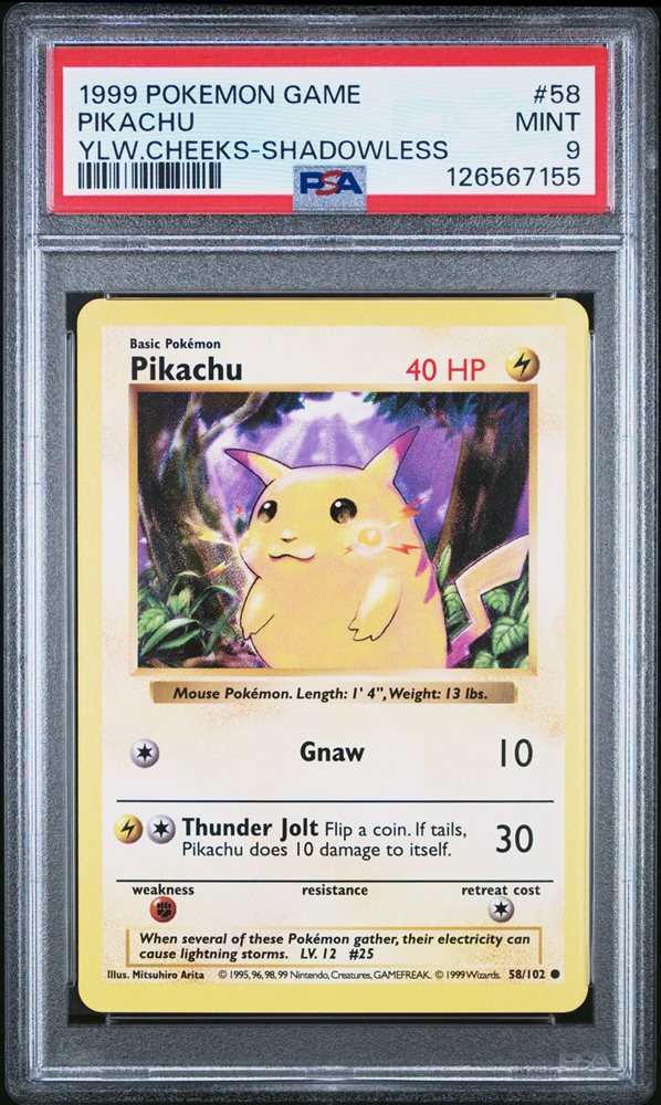 ポケモンカードゲーム 1999 Pikachu Yellow Cheeks 1ed PSA5 ポケモンカードゲーム 1999 Pikachu Yellow Cheeks 1ed PSA5 s-l400.jpg
