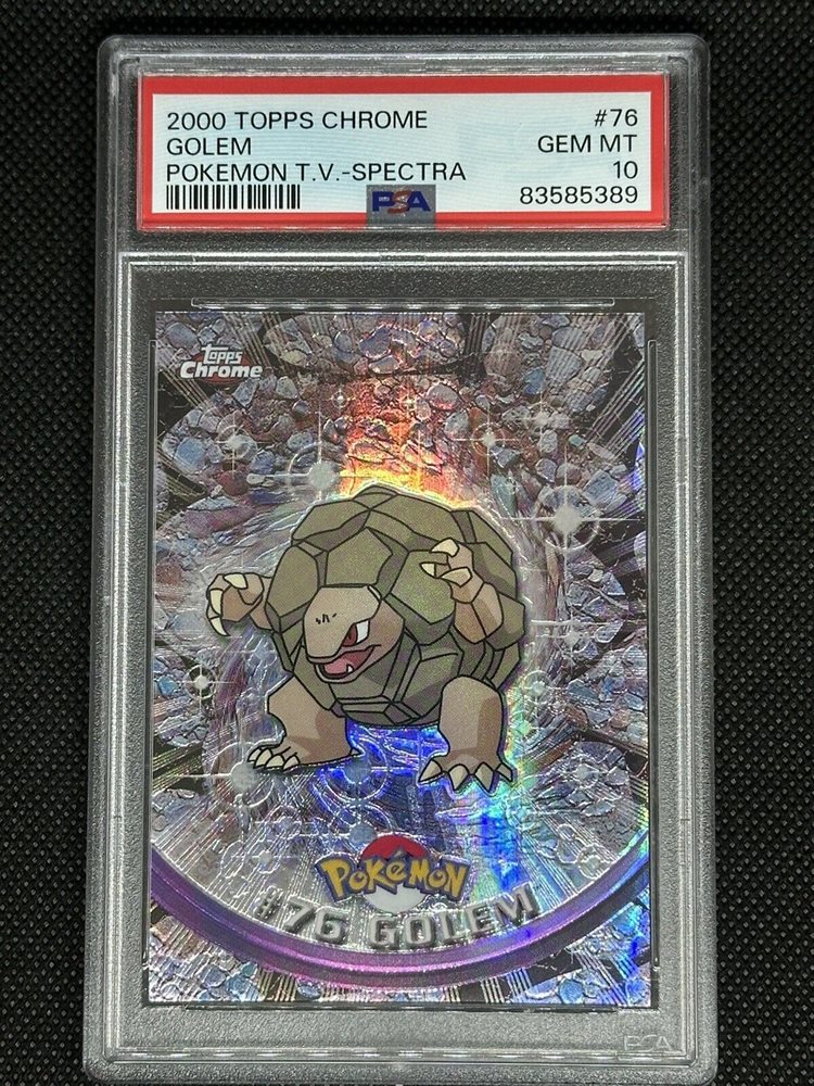 Auction Prices Realized Tcg Cards 2000 TOPPS CHROME POKEMON T.V. Golem