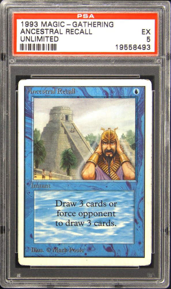 1/1 PSA AUTO 10 Beta Ancestral Recall MTG Artist Proof w