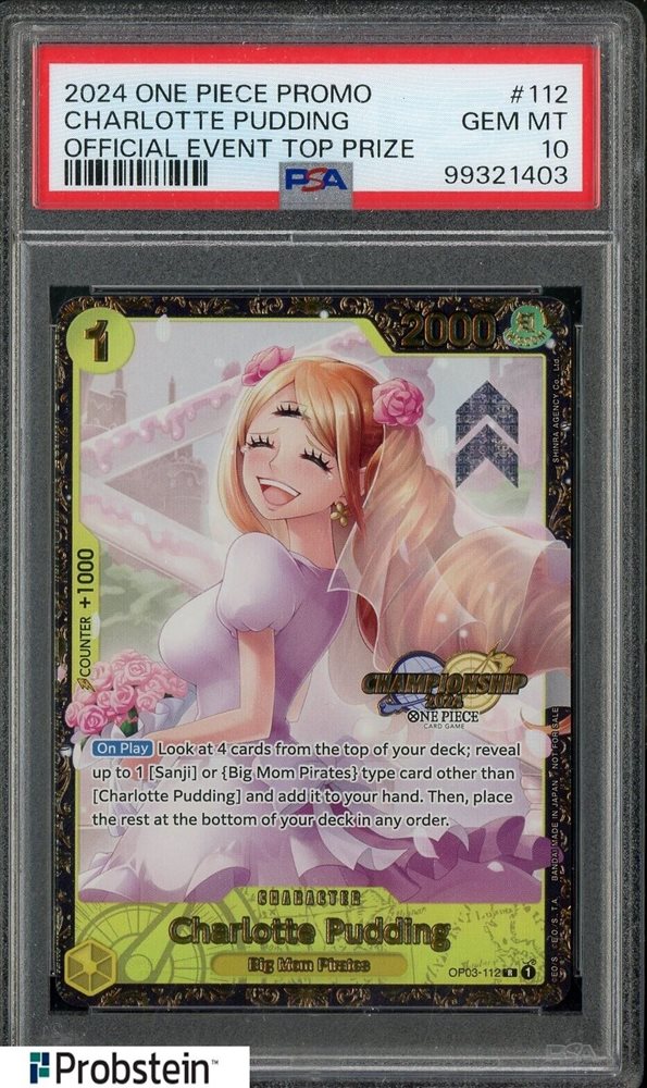2024 ワンピースカード シャーロット・プリン #112 PSA PSA 10 One Piece Card Charlotte Pudding OP03-112 R