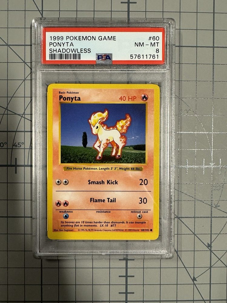 ponyta pokemon card value 60/102 Ponyta - 60/102 Base Set Unlimited Common Pokemon