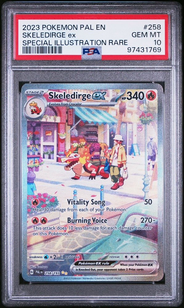 skeledirge pokemon card price Amazon.com: Pokemon - Skeledirge ex 272/193 - Paldea Evolved main image 1
