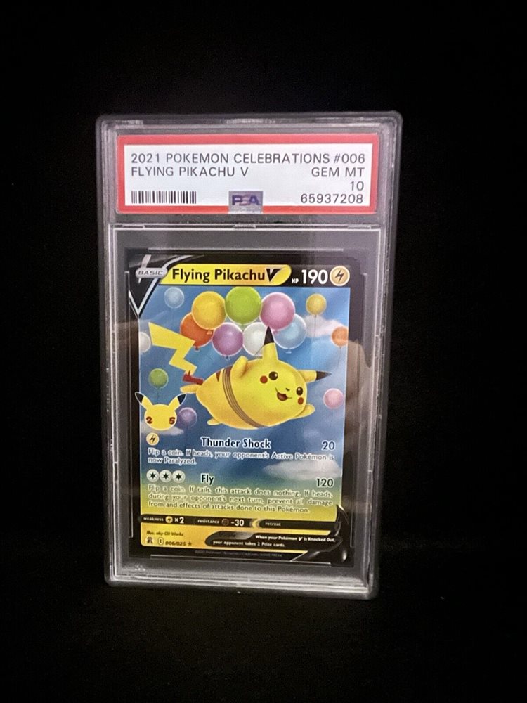 thumbnail image 2 of Flying Pikachu V – 006/025 – Pokemon Celebrations Sword & Shield – Ultra Rare NM 2 of 4