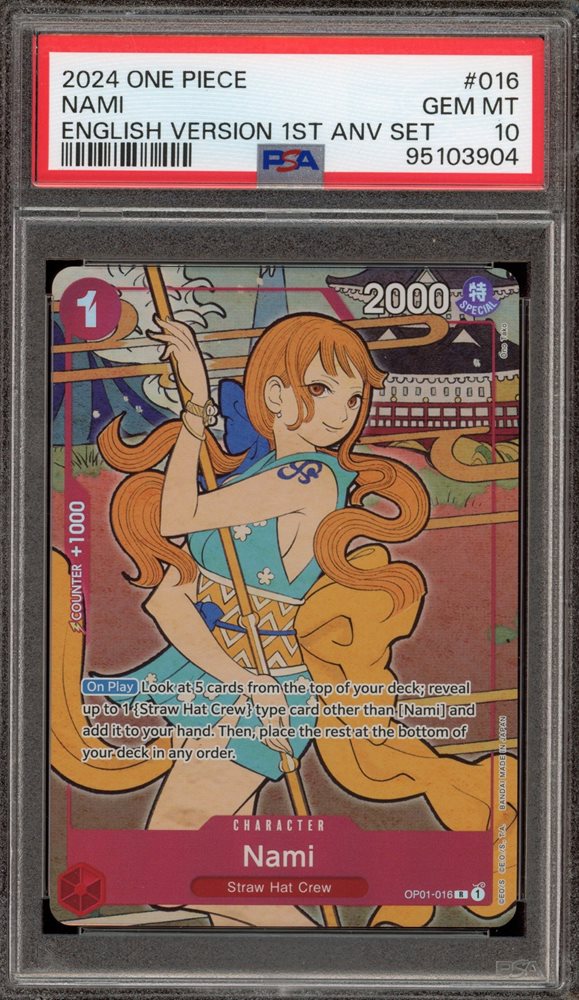 ナミ 英語版 1st anniversary プロモ 1周年 PSA10 ナミ 英語版 1st anniversary プロモ 1周年 PSA10 - メルカリ