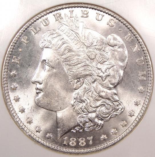 1887 Morgan Silver Dollar $1 - NGC MS67 - Rare in MS67 Grade