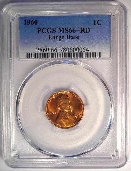1960 LD PCGS MS66 RED LINCOLN 1c