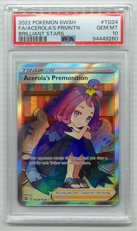 Acerola’s Premonition SR psa10 PSA 10 Gem Mint Acerola's Premonition 255/184 Vmax Climax