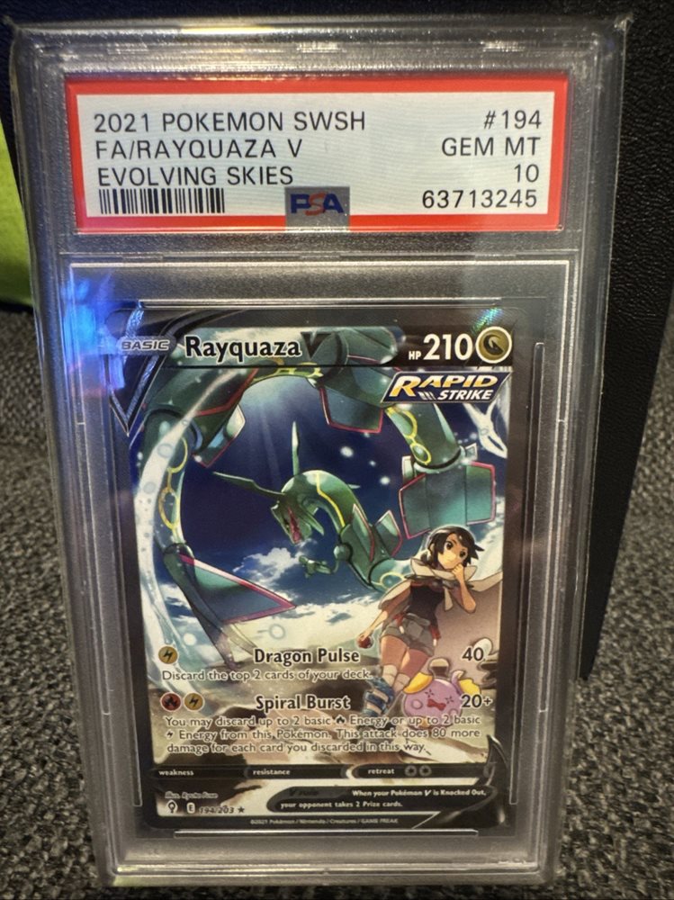 ポケモンカードゲーム Rayquaza V SR SA psa10 Rayquaza V SR SA 076/067 S7R Blue Sky Stream - Pokemon Card