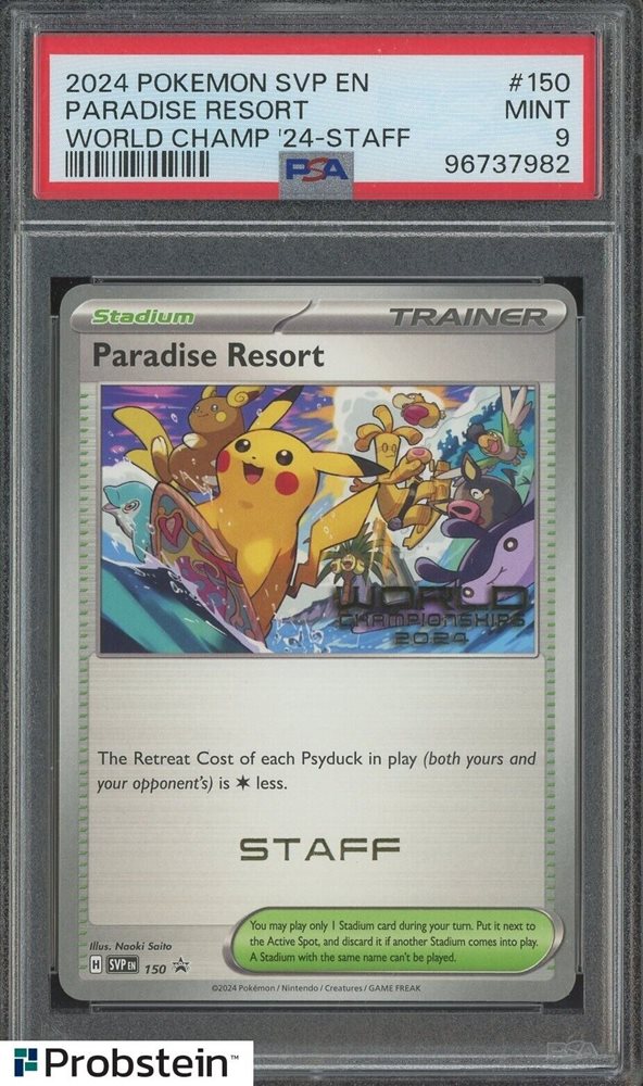 Paradise Resort STAFFプロモ Pokemon Worlds Honolulu Paradise Resort Staff Promo Beckett