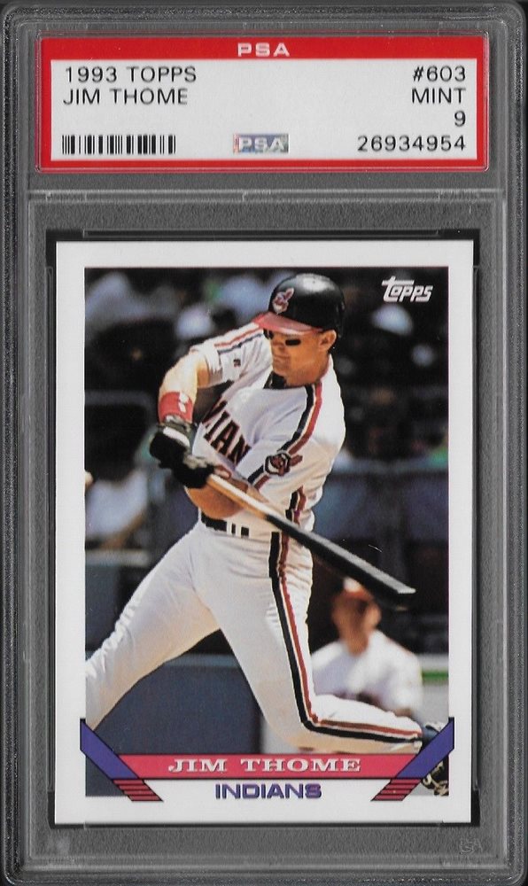 メジャーリーガー Jim Thome バット付きカード Auction Prices Realized Baseball Cards 1993 TOPPS Jim Thome