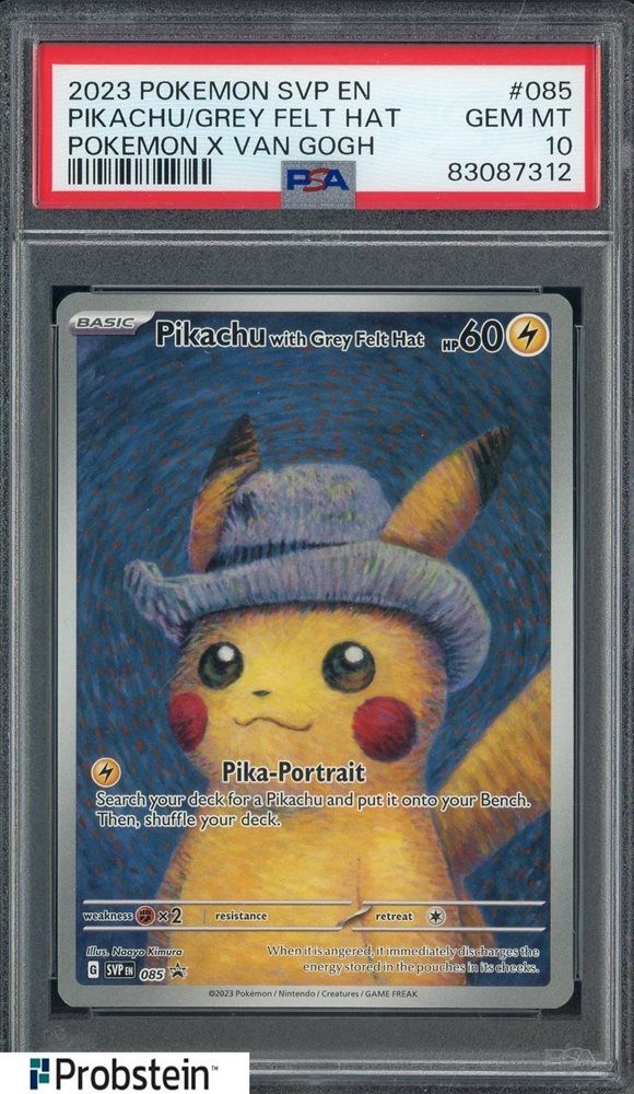 2023 Pokémon SVP EN ピカチュウ/グレー帽　ゴッホピカチュウ eBay Auction Item 126925531448 Tcg Cards 2023 Pokemon Svp En