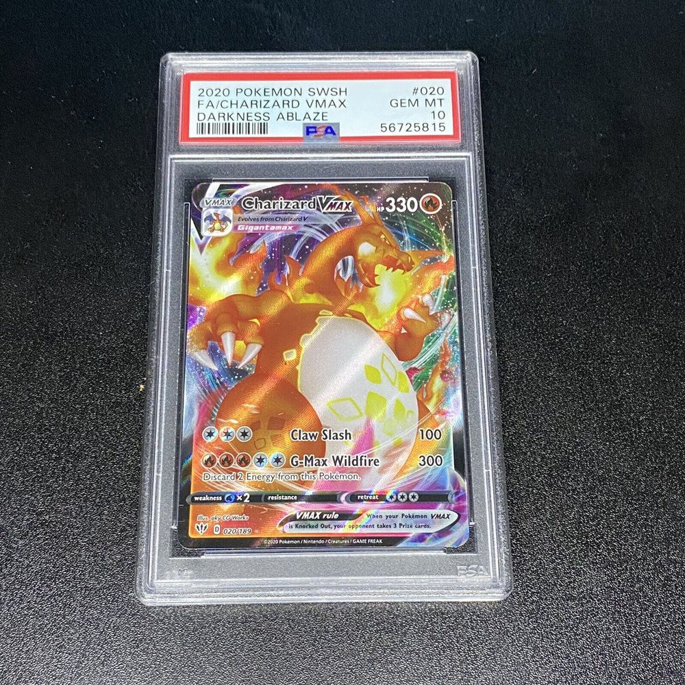 Auction Prices Realized Tcg Cards 2020 Pokemon Sword & Shield Darkness  Ablaze Full Art/Charizard Vmax