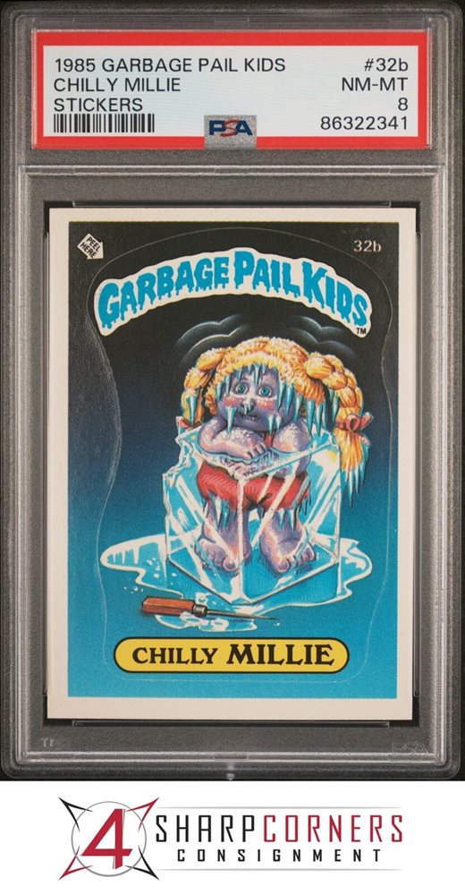 1985 Topps Garbage Pail Kids Original Series 1 #32b Chilly Millie front