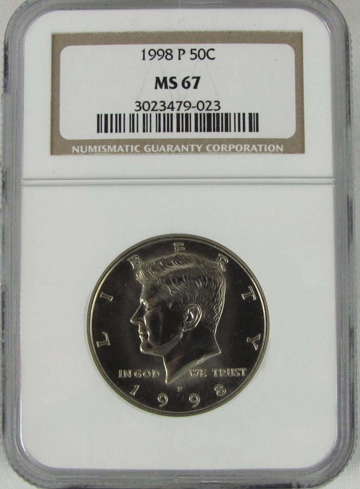 1986-P KENNEDY HALF DOLLAR 50c NGC MS66