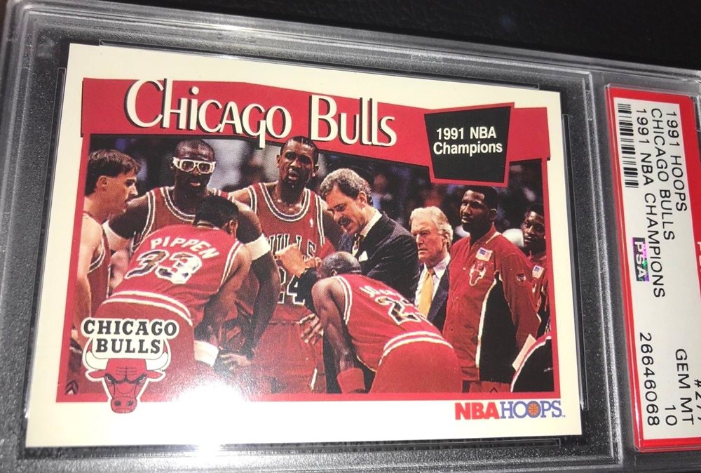 1991 nba champions chicago bulls card