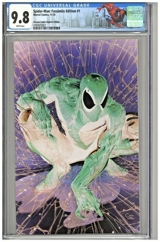 Spider-Man Facsimile Edition #1 CGC 9.8 Scorpion Comics Edition Clayton Crain