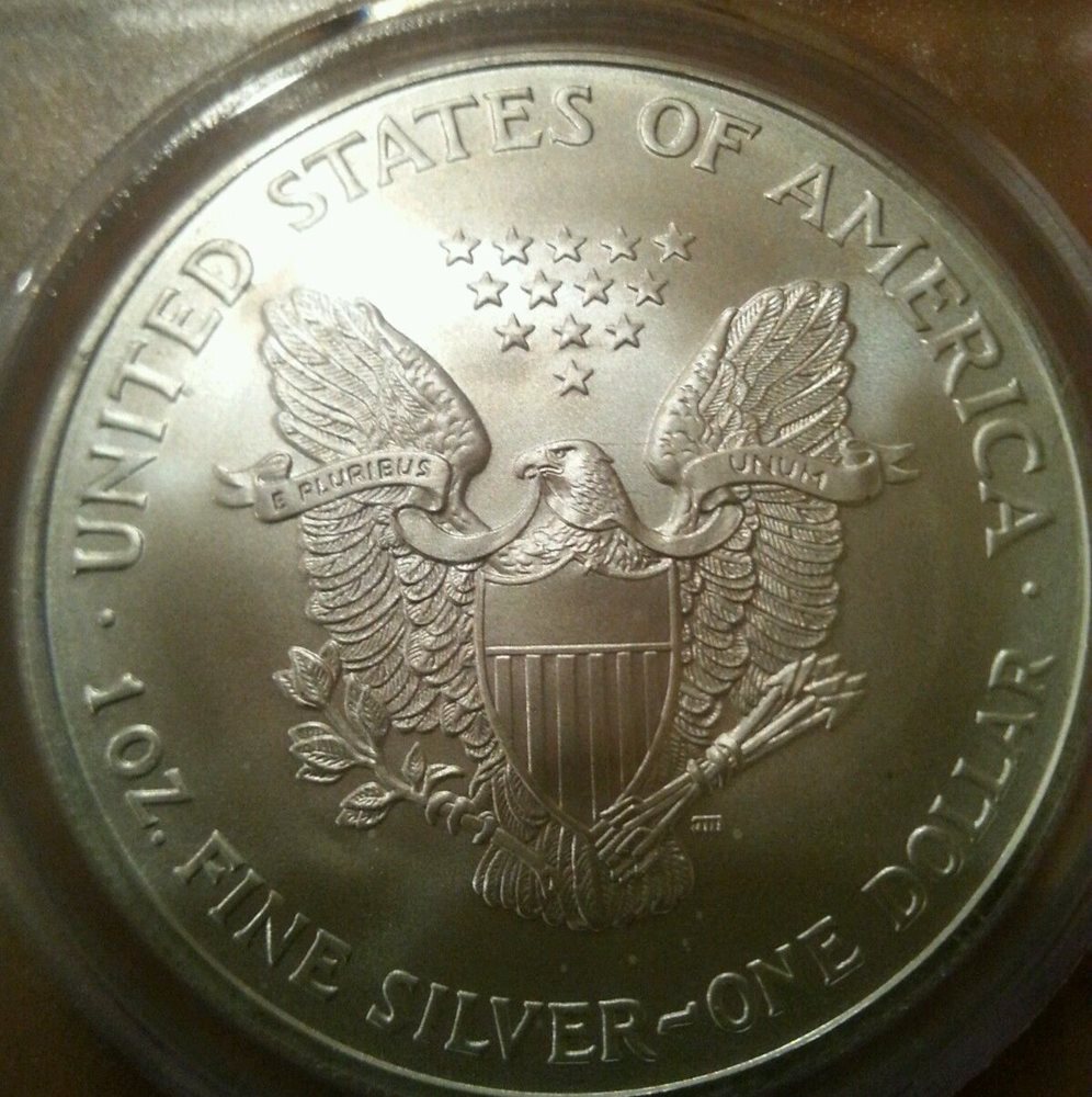 2018 1 oz Silver American Eagle $1 Coin PCGS MS 69 First Strike Flag Label